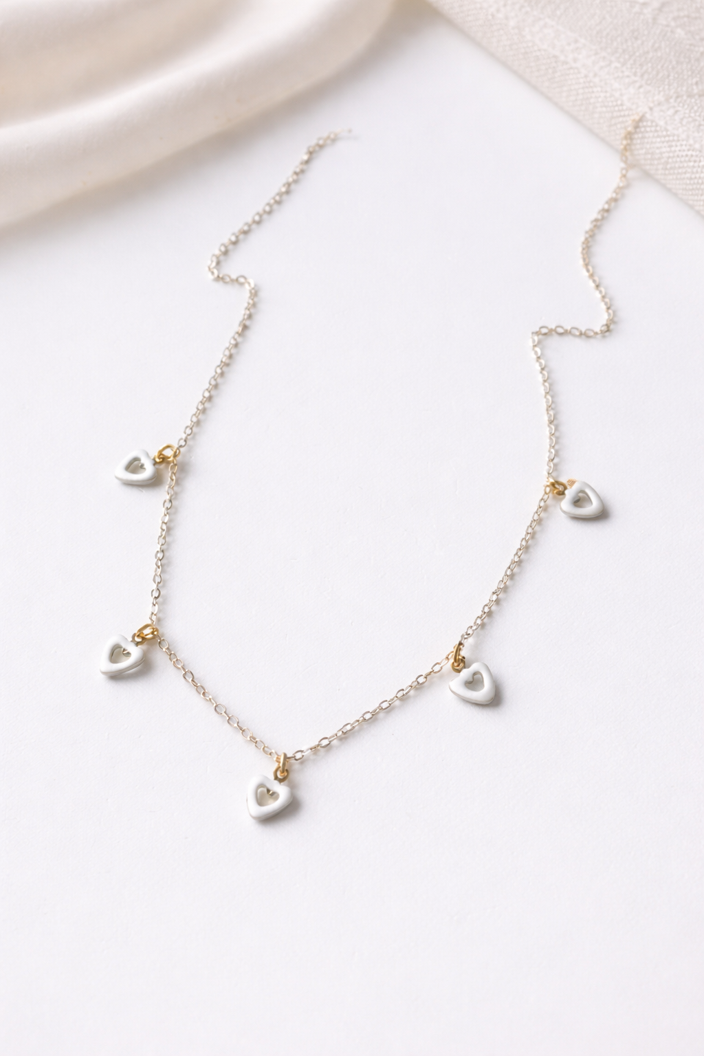 Silver Heart Charm Necklace