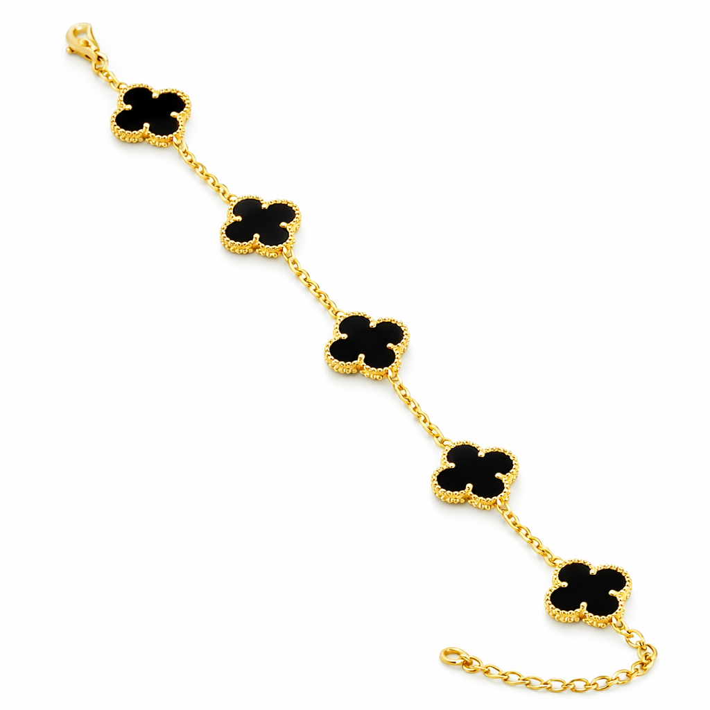 Black Clover Charm Bracelet