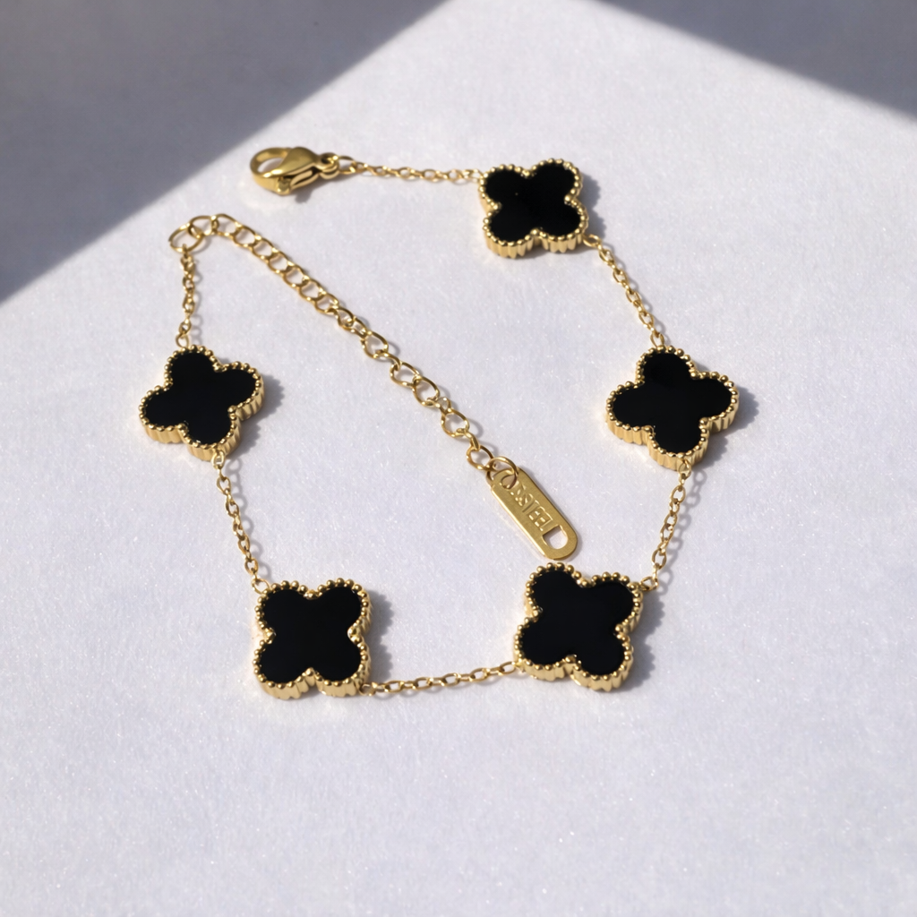 Black Clover Charm Bracelet