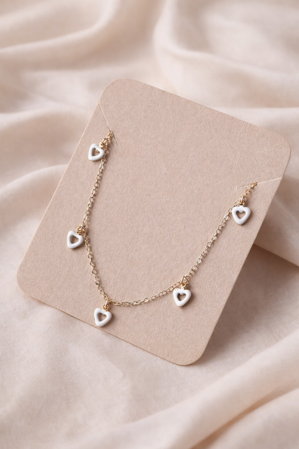 Silver Heart Charm Necklace